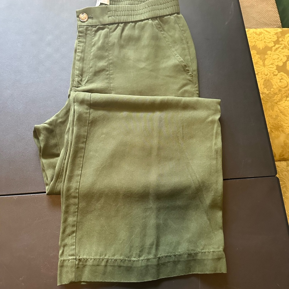 Olive Green Casual Pants
